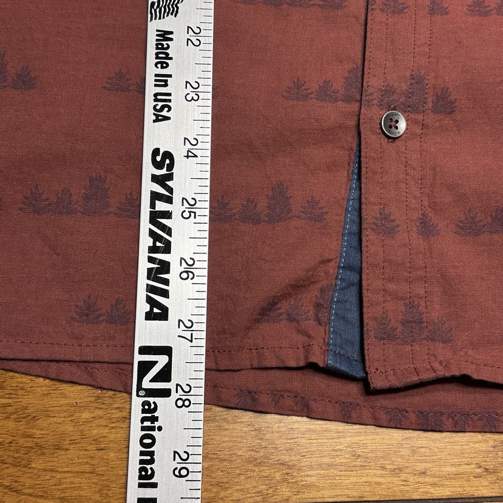 KUHL Thrive Rust Tree 7462 Button Short Sleeve Shirt Hiking Lightweight‎ Medium - Picture 13 of 13